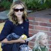Julia Roberts et sa fille Hazel Patricia se baladent dans les rues de Los Angeles le 12 septembre 2011