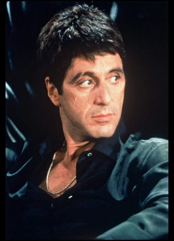 Al Pacino sur le tournage de Scarface en 1983