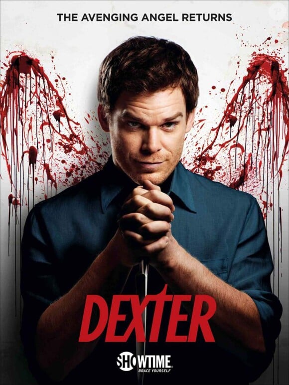 L'ange vengeur est de retour : une affiche promotionnelle de la saison 6 de Dexter. 