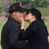 Selma Blair, Jason Bleick et leur fils Arthur lors d'une fête d'anniversaire dans un parc à Los Angeles, le 24 septembre 2011