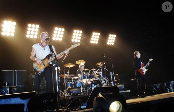 Sting et les membres du groupe Police en 2007 en Belgique
