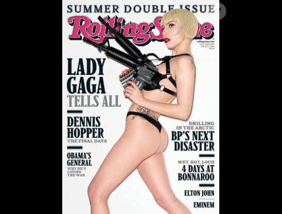 Lady Gaga n'est pas une femme pudique, et le prouve autant en réalité que sur papier glacé. Rolling Stone, juin 2010.