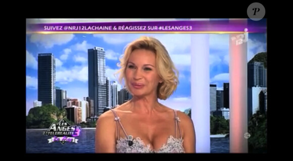 Marlène Moureau sur la plateau des Anges de la télé réalité - Le mag, mercredi 28 septembre sur NRJ 12