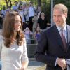 Kate Middleton et le prince William se rendent au Royal Marsden Hospital, le 29 septembre 2011.