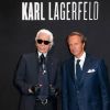 Karl et Diego Della Valle lors de la soirée Hogan by Karl Lagerfeld, le vendredi 30 septembre 2011.