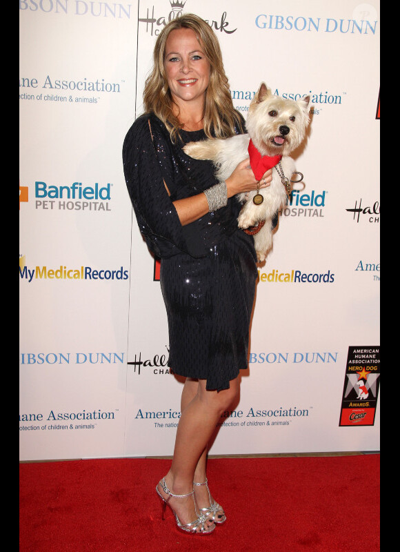 Monica Tierney lors de la soirée du prix du chien héros organisée par l'American Humane Association à Beverly Hills le 1er octobre 2011