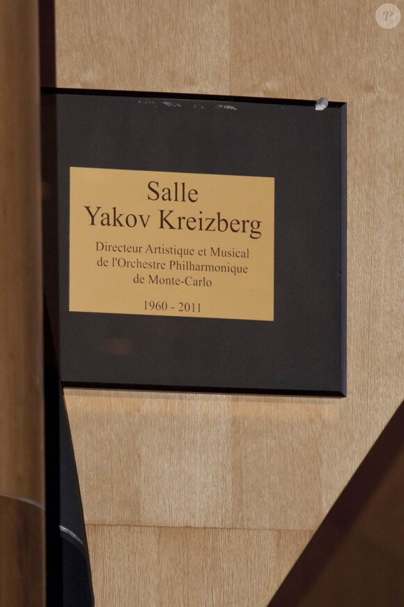 Inauguration de la plaque hommage à Yakov Kreizberg, à Monaco. 2 octobre 2011