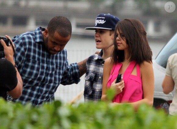 Justin Bieber et Selena Gomez à Rio de Janeiro au Brésil, le 4 octobre 2011