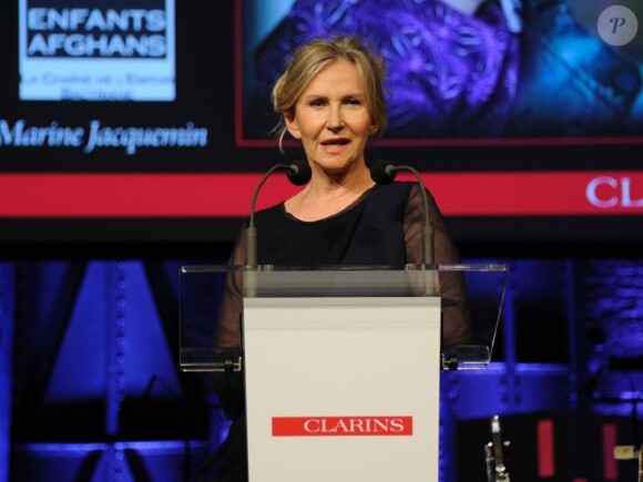 Marine Jacquemin lors des Clarins award de la "Femme dynamisante" 2011, à l'Opéra comique, à Paris, le 3 octobre 2011