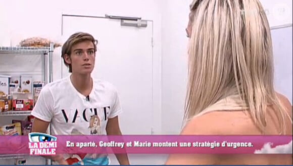 Geoffrey et Marie dans Secret Story 5, mercredi 5 octobre 2011 sur TF1