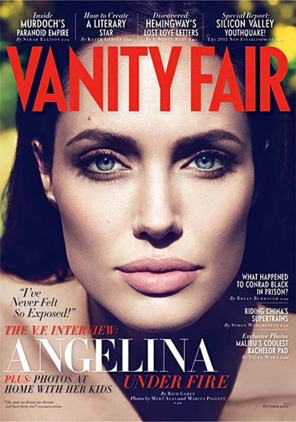 Angelina Jolie en couverture de Vanity Fair US, octobre 2011.