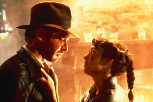 Le couple vedette des Aventuriers de l'arche perdue, Indiana Jones et la belle Marion.
