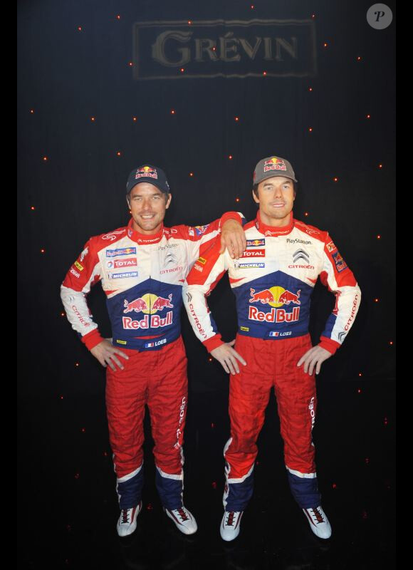 Sébastien Loeb découvre sa statue de cire au musée Grévin le jeudi 13 octobre 2011