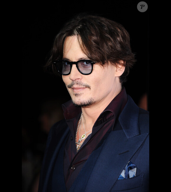 Johnny Depp à l'avant première de Rhum Express le 13 octobre 2011 à Los Angeles.