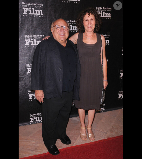 Danny Devito et Rhea Perlman le 13 octobre 2011 au festival de Santa Barbara.