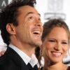 Robert Downey Jr. et sa femme Susan Downey, enceinte, le 14 octobre 2011 à Beverly Hills, Californie.