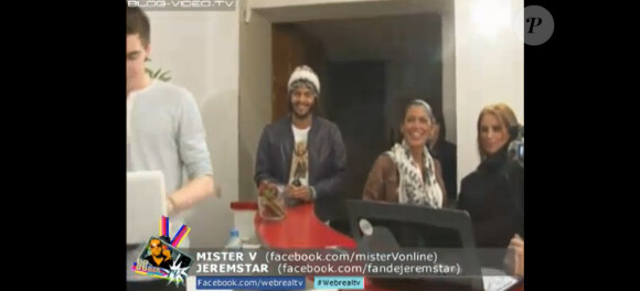 Ayem et Daniel contents d'arriver sur le plateau de Webrealtv