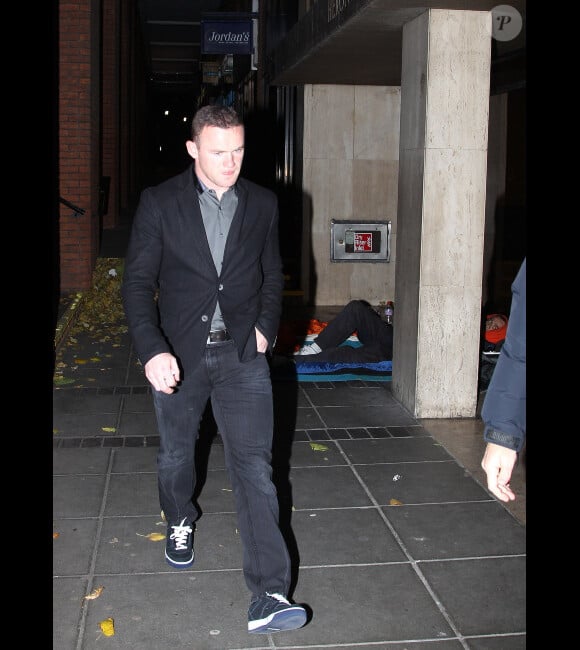 Wayne Rooney le 23 octobre au Wing's Chinese Restaurant de Manchester