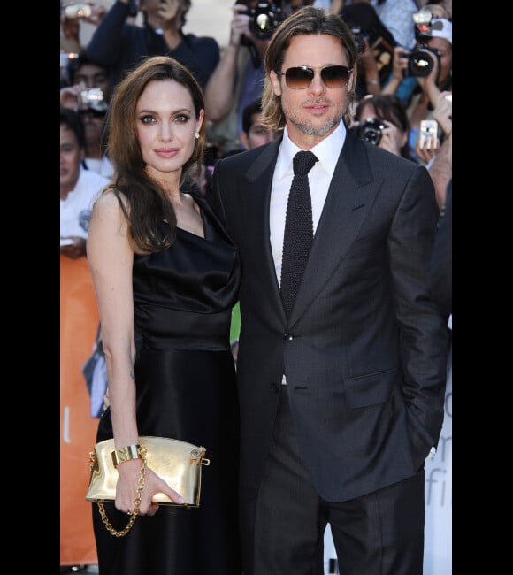 Angelina Jolie et Brad Pitt lors de l'avant-première de Moneyball au festival de Toronto - septembre 2011
