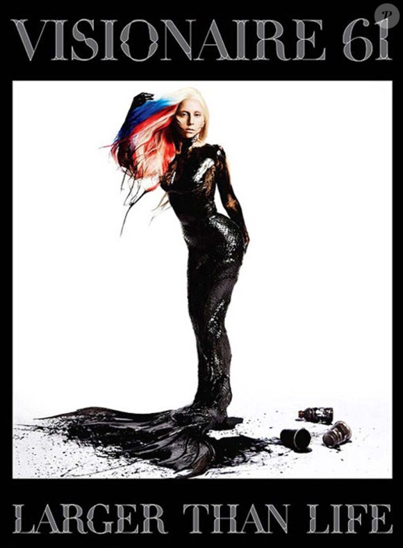 Lady Gaga en couverture du magazine Visionaire 61, photographiée par Inez et Vinoodh, octobre 2011.