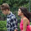 Justin Bieber avec Selena Gomez, à Rio de Janeiro, en octobre 2011.