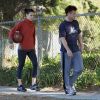 Sean Penn se rend sur un terrain de basket avec sa petite amie Shannon Costello, le samedi 29 octobre à Los Angeles.