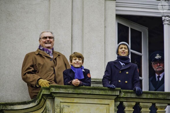 Les princes Nikolai et Felix étaient avec leur grand-père Henrik de Danemark pour le week-end de l'Hubertus Hunt (Hubertusjagt), les 5 et 6 novembre 2011.