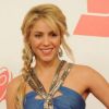 Shakira pose sur le tapis rouge des Latin Grammy Awards 2011, le mercredi 9 novembre 2011.