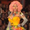 Nicki Minaj en pleine performance de son tube Superbass lors du défilé Victoria's Secret. New York, le 9 novembre 2011.