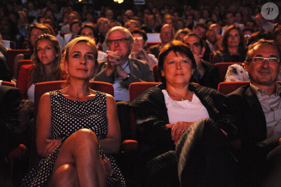 Sandrine Bonnaire et Martine Aubry en août 2011