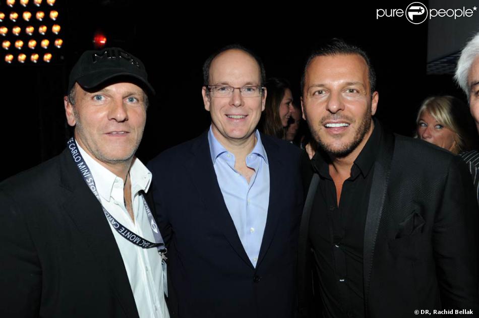 Le prince Albert de Monaco avec Richard Borfiga et Jean-Roch lors du ...