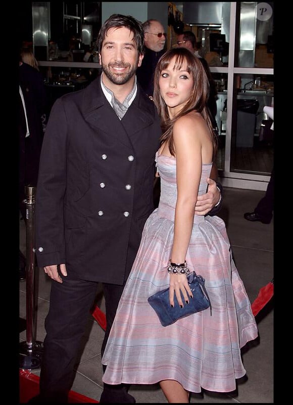 David Schwimmer et Zoe Buckman, à Hollywood en 2008.