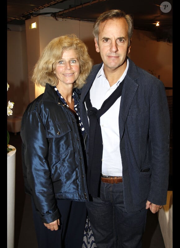 bernard de la Villardière et sa femme le 13 novembre lors de la finale du Masters 1000 de Paris Bercy