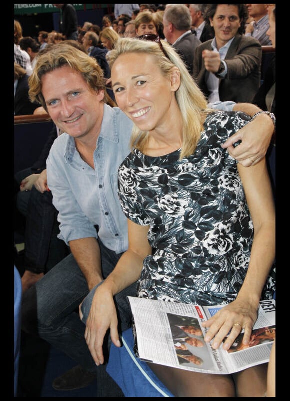 Charles Beigbeder et sa femme le 13 novembre lors de la finale du Masters 1000 de Paris Bercy