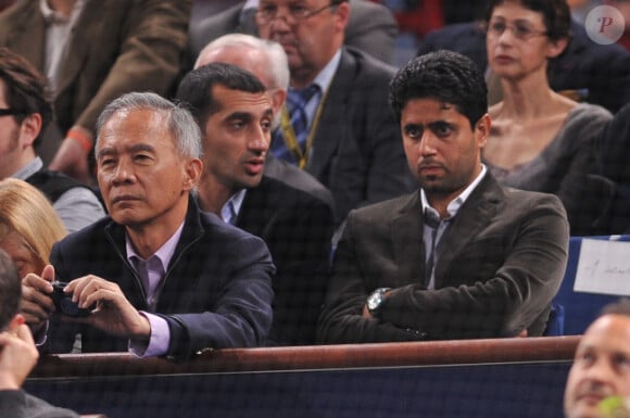 Nasser Al-Khelaifi le 13 novembre lors de la finale du Masters 1000 de Paris Bercy