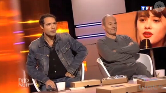 Nicolas Bedos et Laurent Baffie dans Au Field de la nuit sur TF1 le lundi 14 novembre 2011