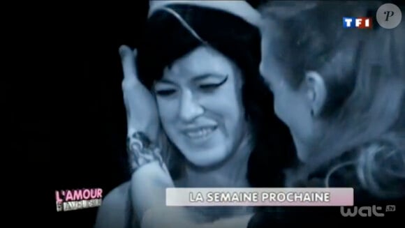 Le sosie de la regrettée Amy Winehouse dans la bande-annonce de L'amour est aveugle diffusée su TF1 le vendredi 18 novembre 2011