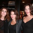﻿Mademoiselle Agnès, Emma de Caunes et Zoé Félix lors de la soirée  shopping party de H&amp;M pour le lancement de la collection Versace. Le  16 novembre 2011