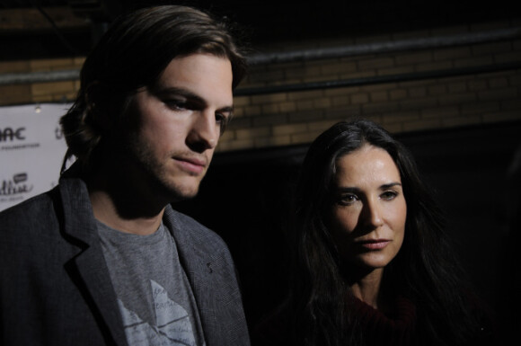 Demi Moore et Ashton Kutcher en avril 2011 à New York