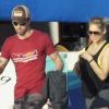 Enrique Iglesias et Anna Kournikova, à Miami, le 10 novembre 2011.
