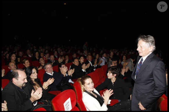 Roman Polanski et Emmanuelle Seigner à l'avant-première de Carnage à Paris, le 20 novembre 2011.