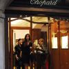 Madalina Diana Ghenea dans la boutique Chopard à Milan le 2 novembre 2011