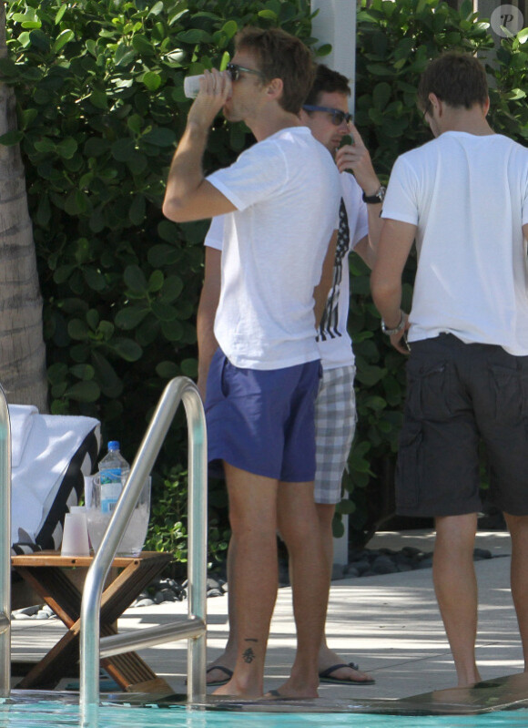 Jenson Button s'offre un petit moment de détente le 22 novembre 2011 à Miami