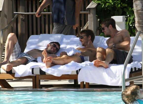 Jenson Button s'offre un petit moment de détente le 22 novembre 2011 à Miami
