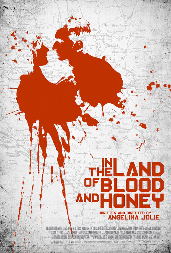 Affiche du film Au pays du sang et du miel (In the land of blood and honey) d'Angelina Jolie
