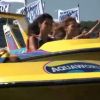 Les prétendantes au titre de Miss France 2012 s'éclatent en bateau rapide à Cancun au Mexique en novembre 2011
