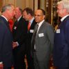 Le prince Charles lors d'une soirée à Buckingham Palace avec 350 journalistes et photographes, le 29 novembre 2011 à Londres