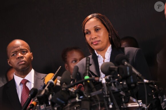 Nafissatou Diallo, le 28 juillet 2011, lors d'une conférence de presse donnée à Brooklyn.