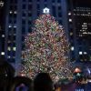 Illumination de l'arbre de Noël de Rockefeller Center à New York le 30 novembre 2011
