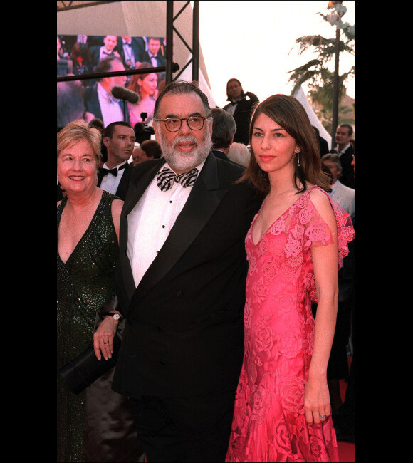 Francis Ford Coppola avec Eleanor et Sofia, à Cannes, le 10 mai 2001 à Cannes.